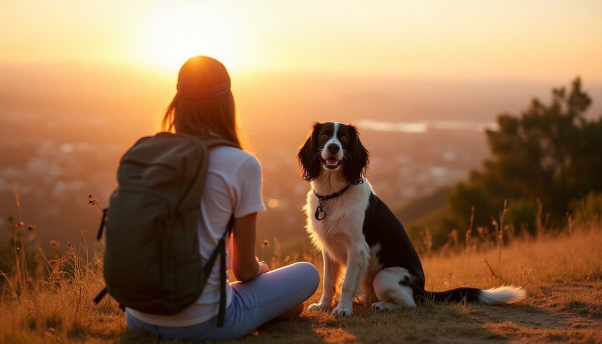 A dog on a walk — Dog Peptides in San Jose, CA
