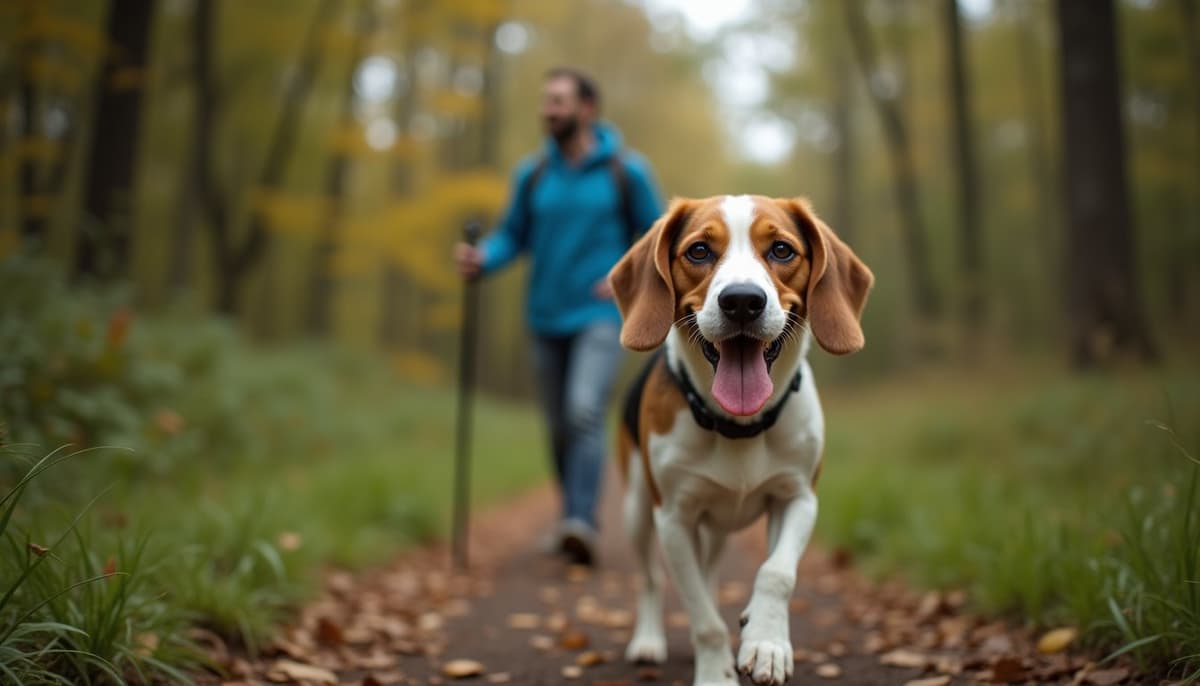 A dog on a walk — Dog Peptides in Springfield, IL - BPC-157