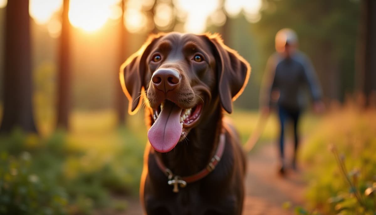 A dog on a walk — Dog Peptides in Syracuse, NY