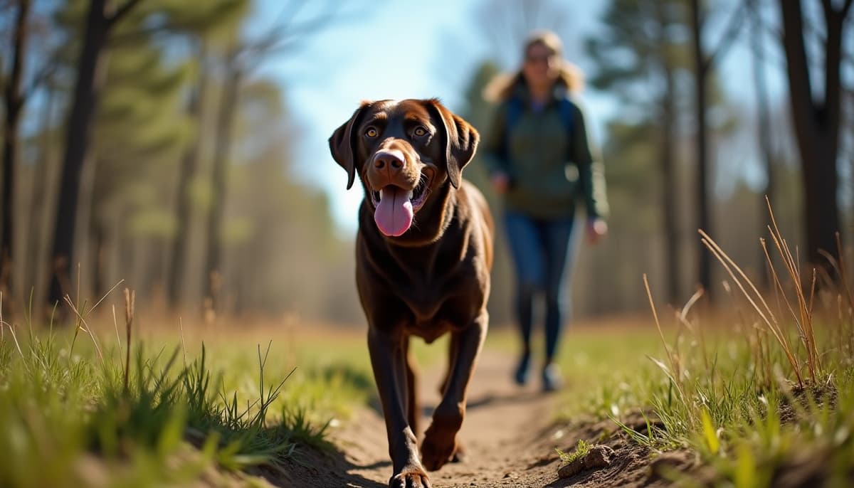 A dog on a walk — Dog Peptides in Topeka, KS