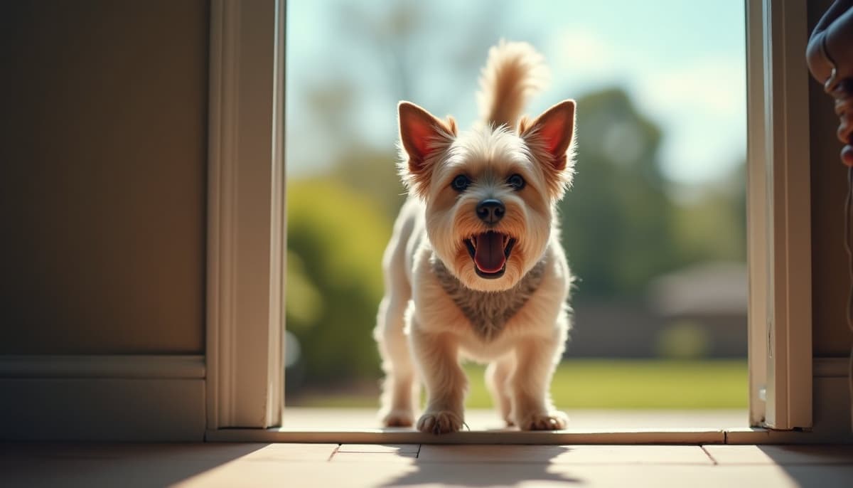 A dog on a walk — Dog Physical Therapy in Atlanta, GA