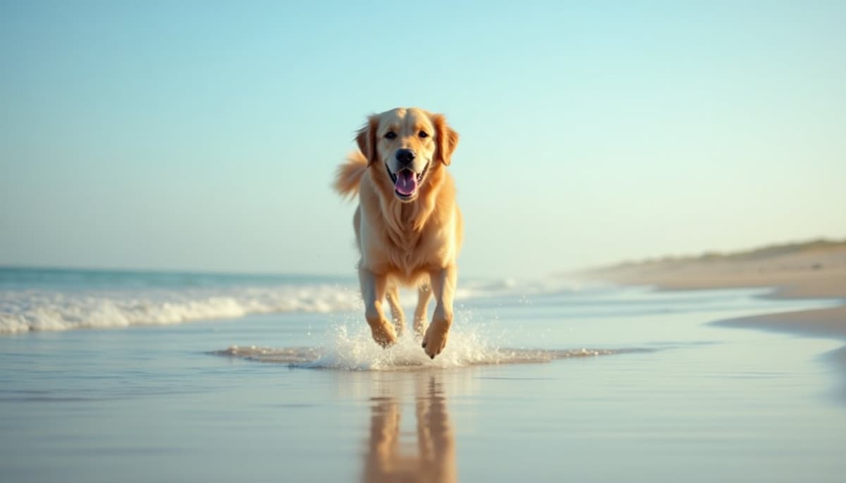 A dog on a walk — Dog Physical Therapy in Bakersfield, CA