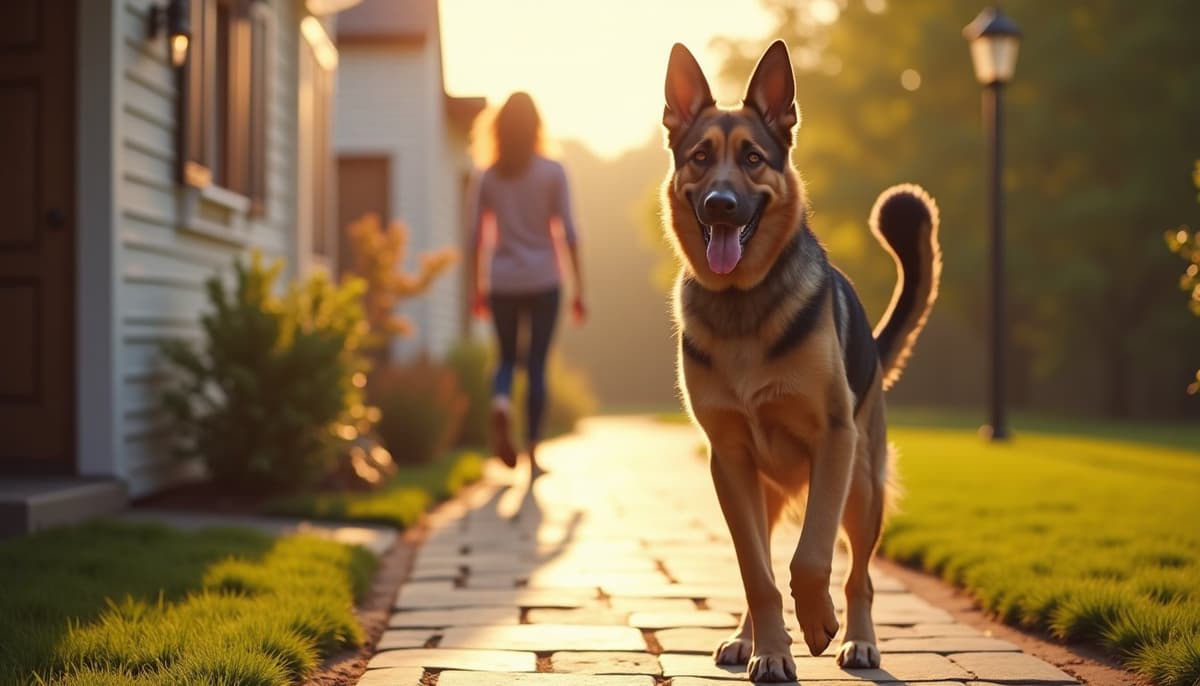 A dog on a walk — Dog Physical Therapy in Beaumont, TX