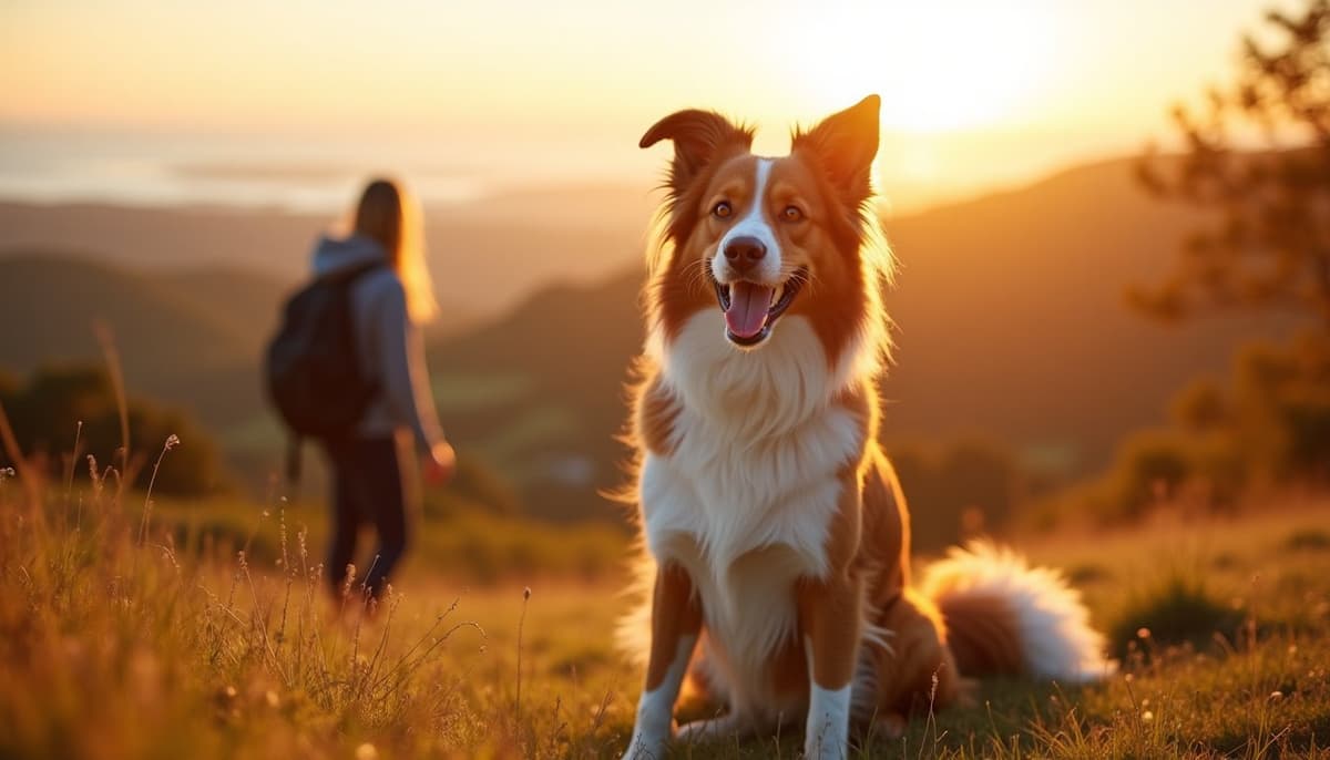 A dog on a walk — Dog Physical Therapy in Berkeley, CA