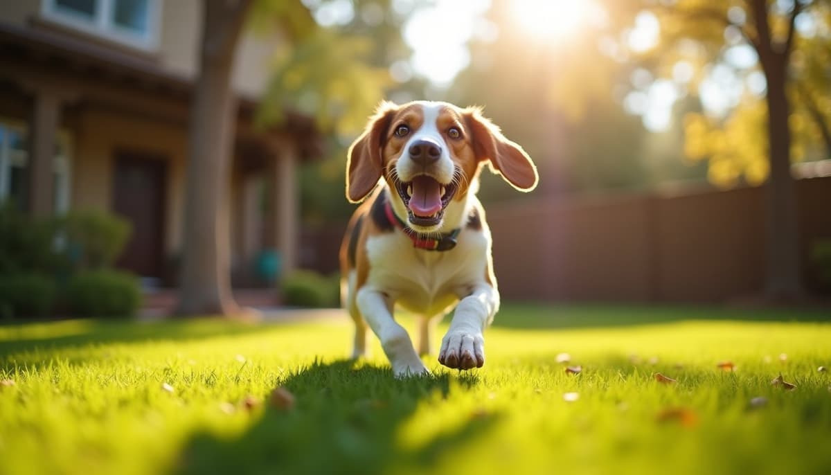 A dog on a walk — Dog Physical Therapy in Boulder, CO