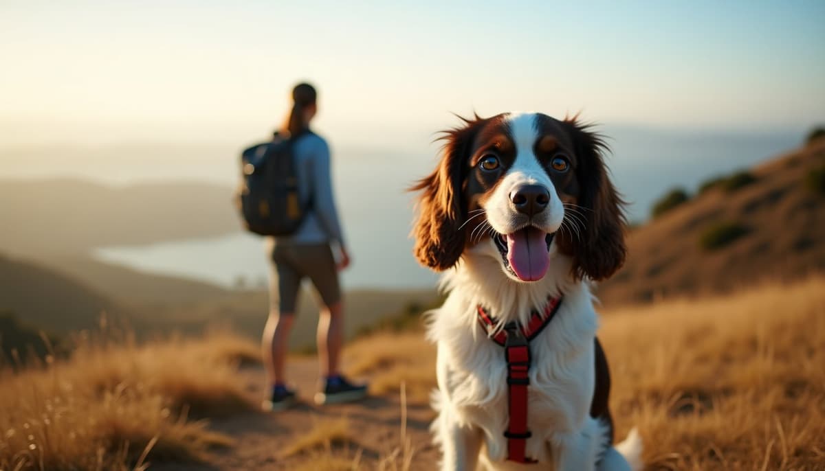 A dog on a walk — Dog Physical Therapy in Bridgeport, CT