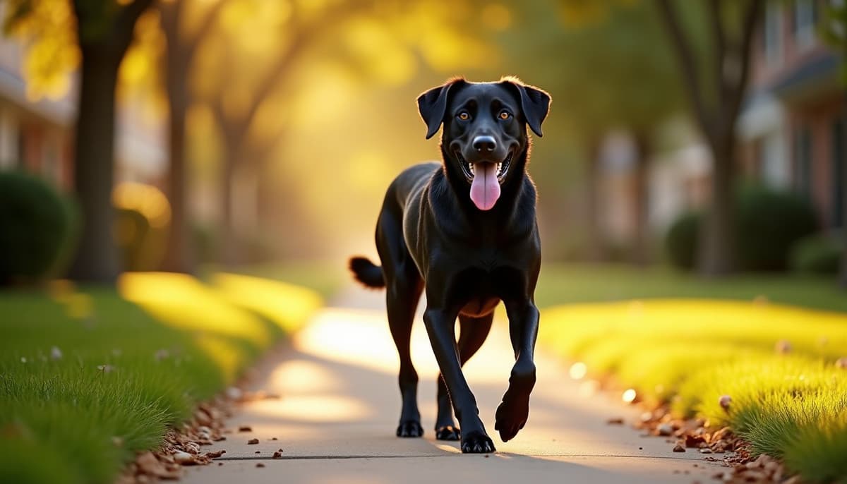 A dog on a walk — Dog Physical Therapy in Carrollton, GA