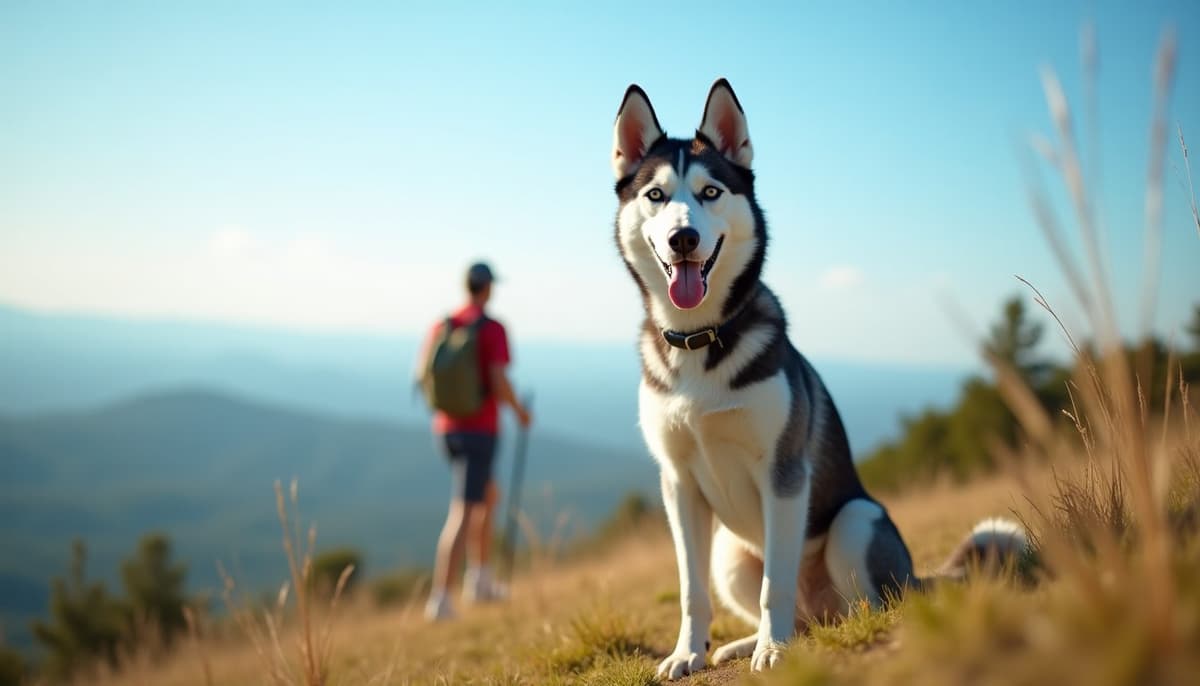 A dog on a walk — Dog Physical Therapy in Charlotte NC