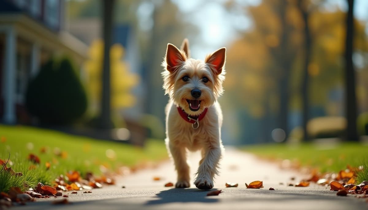 A dog on a walk — Dog Physical Therapy in Concord, NH
