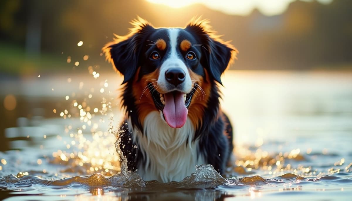 A dog on a walk — Dog Physical Therapy in Daly City, CA