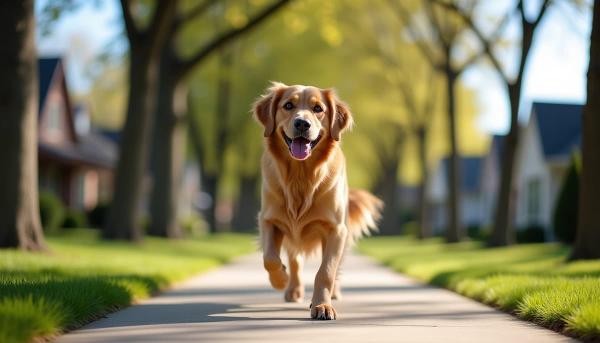 A dog on a walk — Dog Physical Therapy in Des Moines, IA