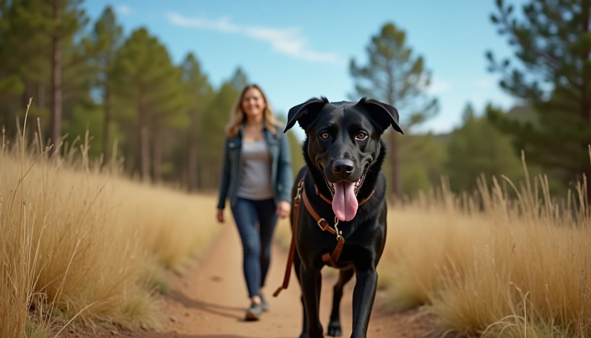 A dog on a walk — Dog Physical Therapy in El Paso, TX