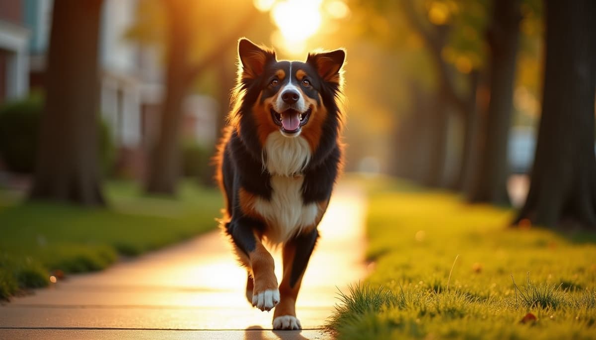 A dog on a walk — Dog Physical Therapy in Erie, PA