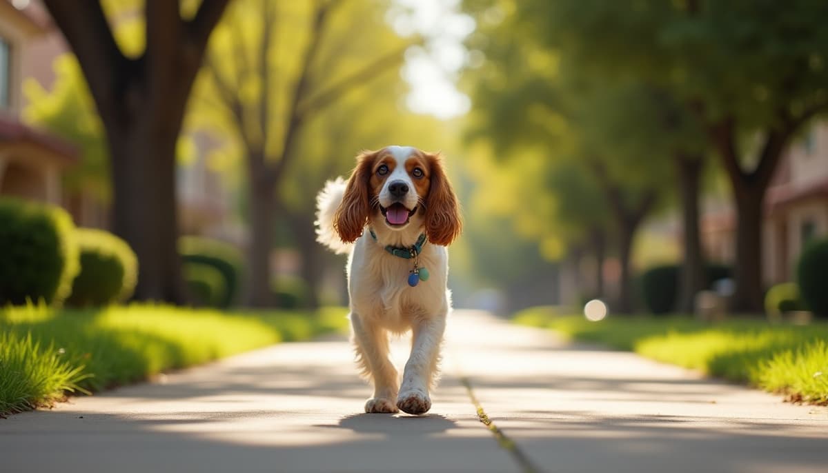 A dog on a walk — Dog Physical Therapy in Gilbert, AZ