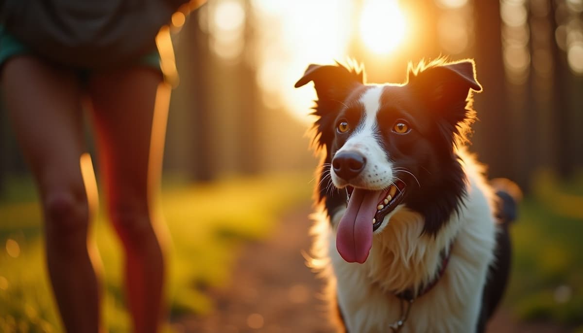 A dog on a walk — Dog Physical Therapy in Grand Prairie, TX