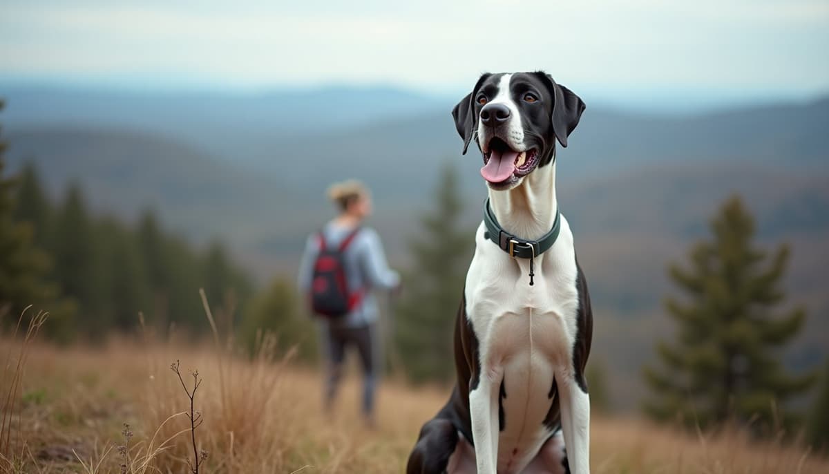 A dog on a walk — Dog Physical Therapy in Madison, WI