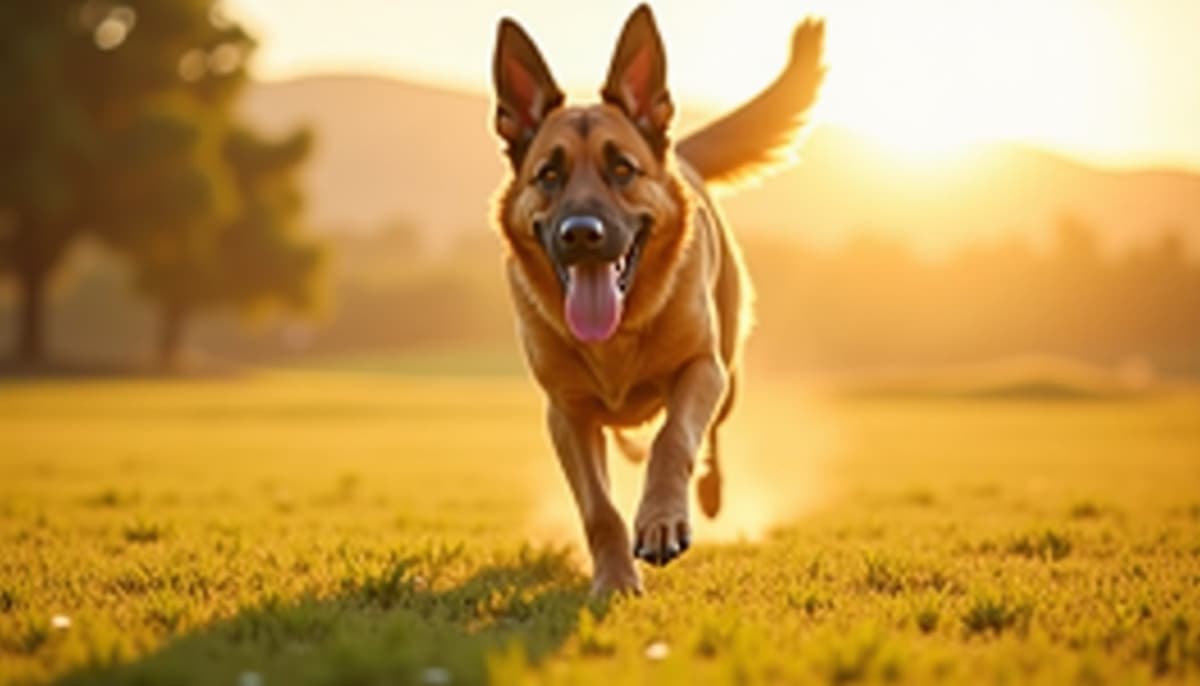 A dog on a walk — Dog Physical Therapy in Modesto, CA