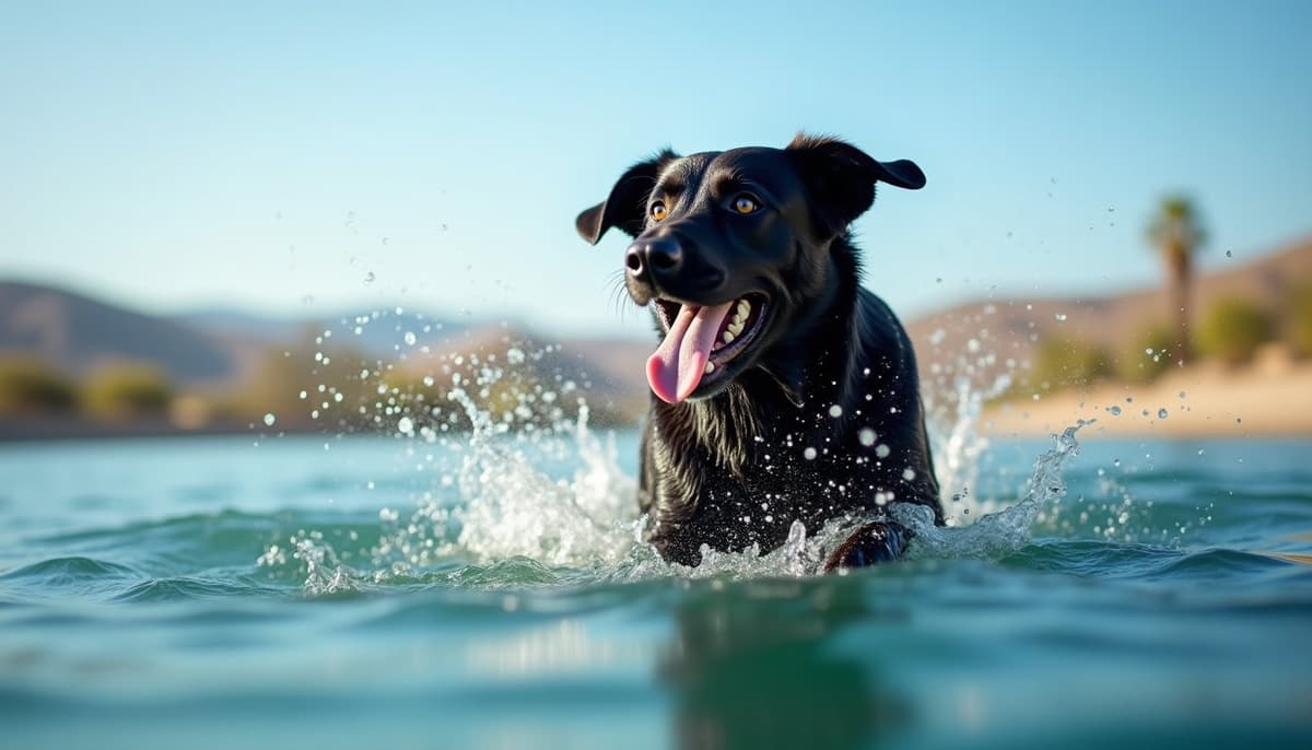 A dog on a walk — Dog Physical Therapy in Moreno Valley, CA
