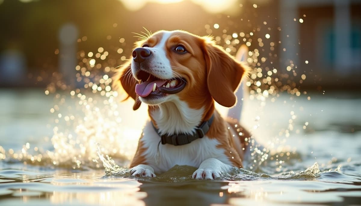 A dog on a walk — Dog Physical Therapy in New Orleans, LA