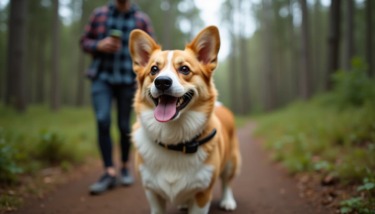 A dog on a walk — Dog Physical Therapy in New York, NY