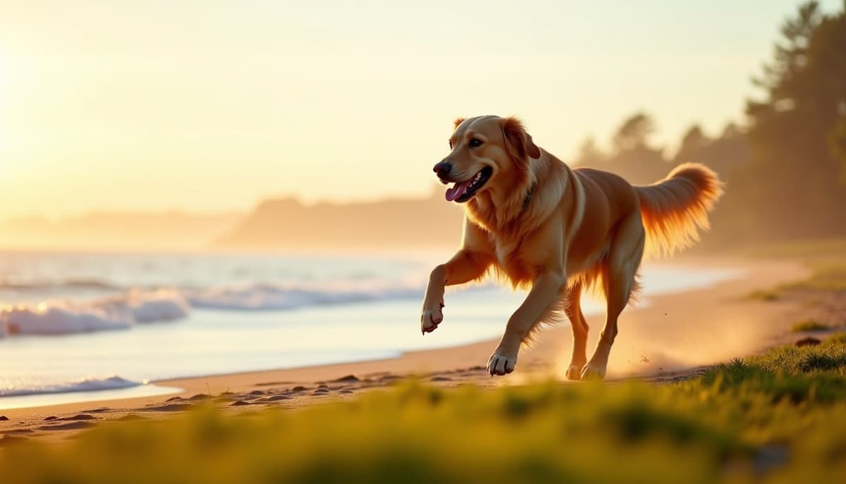 A dog on a walk — Dog Physical Therapy in Newport News, VA
