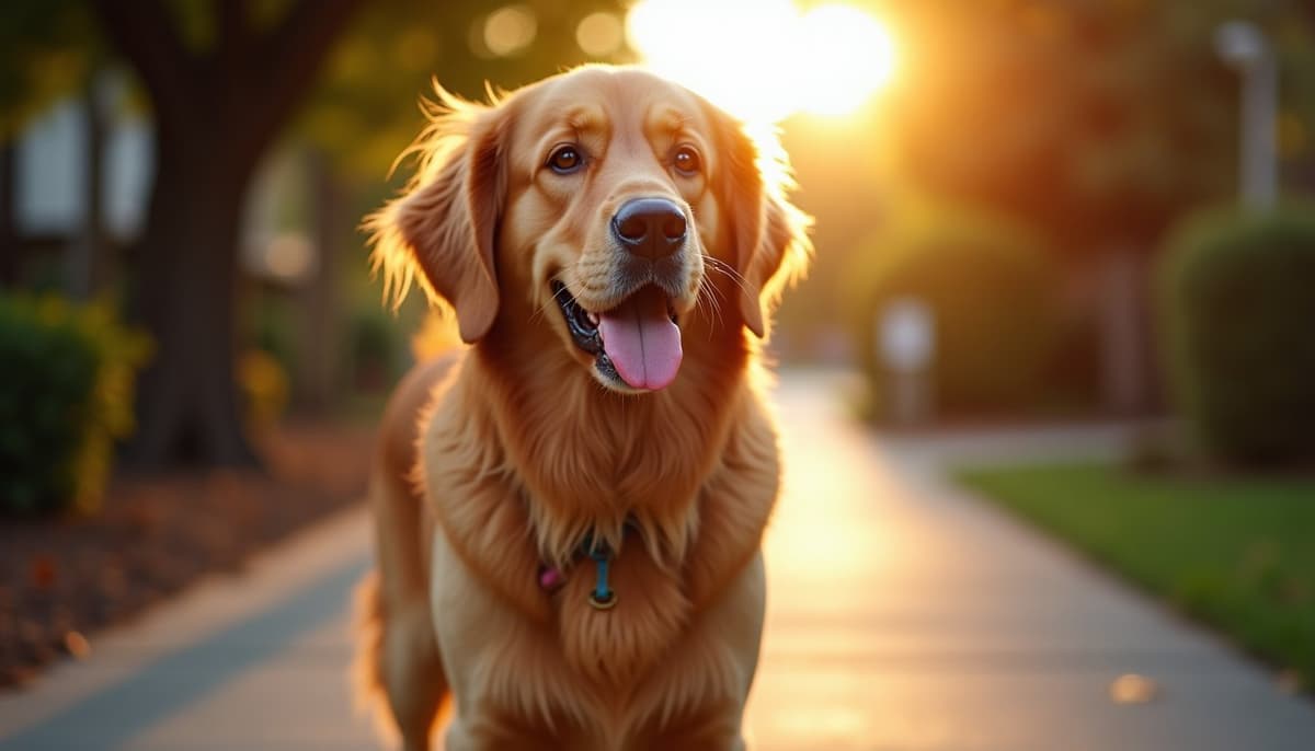 A dog on a walk — Dog Physical Therapy in Oakland, CA