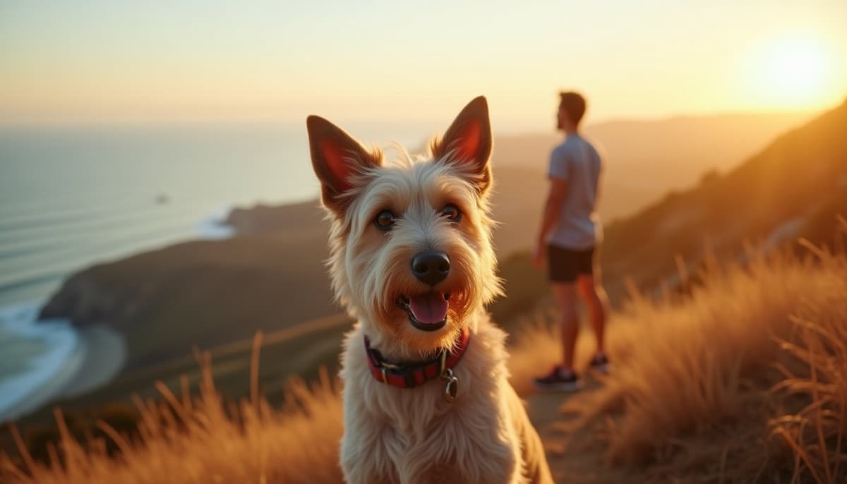 A dog on a walk — Dog Physical Therapy in Oceanside CA