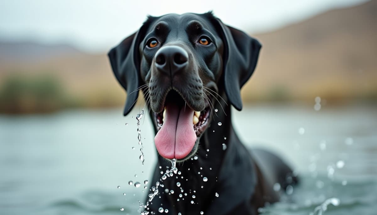 A dog on a walk — Dog Physical Therapy in Palmdale, CA