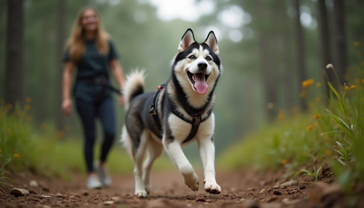 A dog on a walk — Dog Physical Therapy in Pembroke Pines, FL
