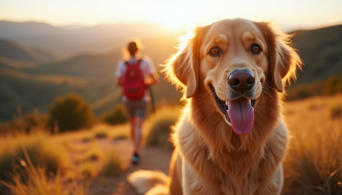 A dog on a walk — Dog Physical Therapy in Provo, UT