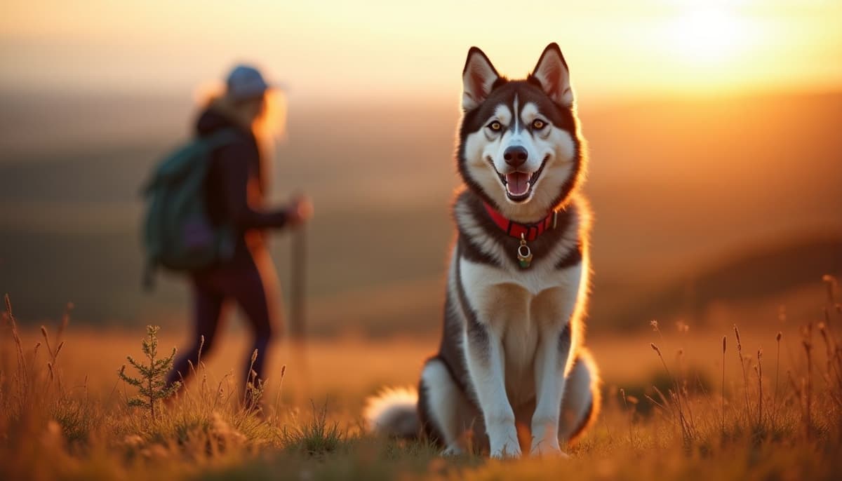 A dog on a walk — Dog Physical Therapy in Pueblo, CO