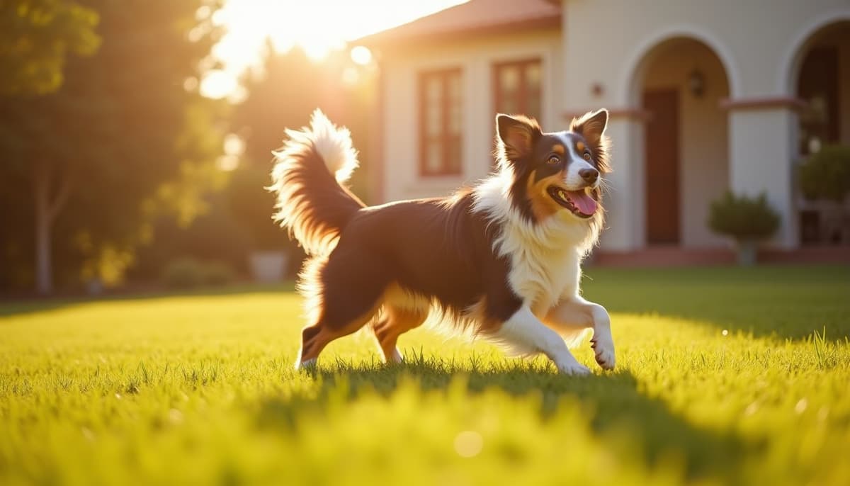 A dog on a walk — Dog Physical Therapy in Riverside, CA