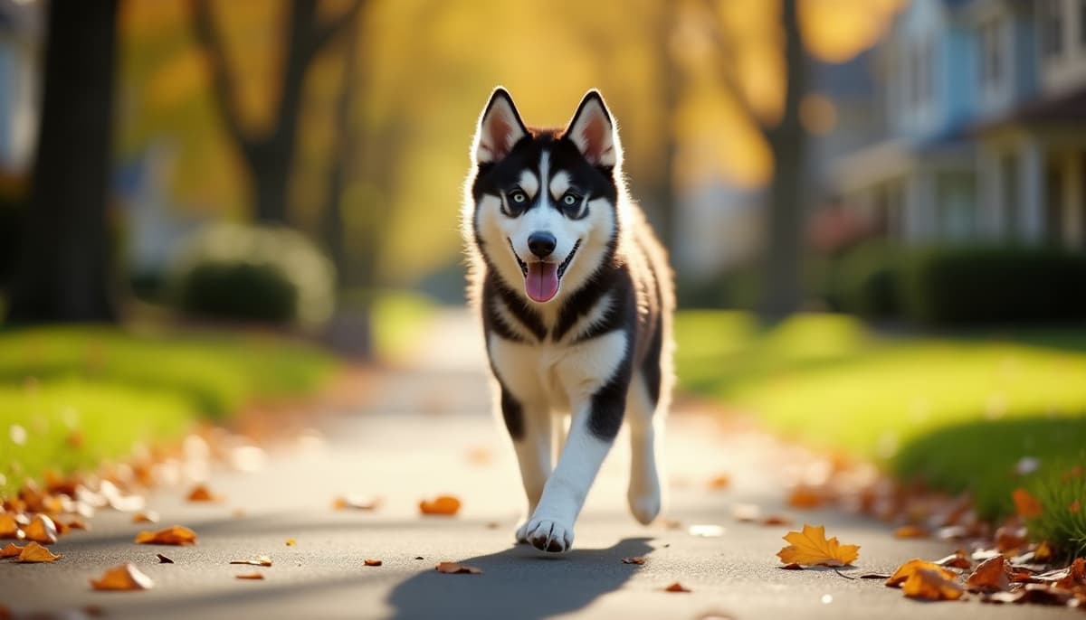 A dog on a walk — Dog Physical Therapy in Rochester, NY