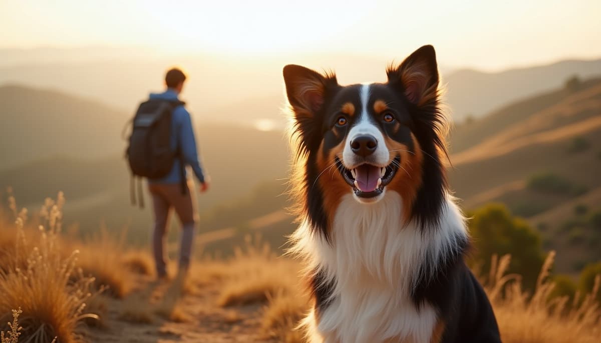 A dog on a walk — Dog Physical Therapy in Salinas, CA