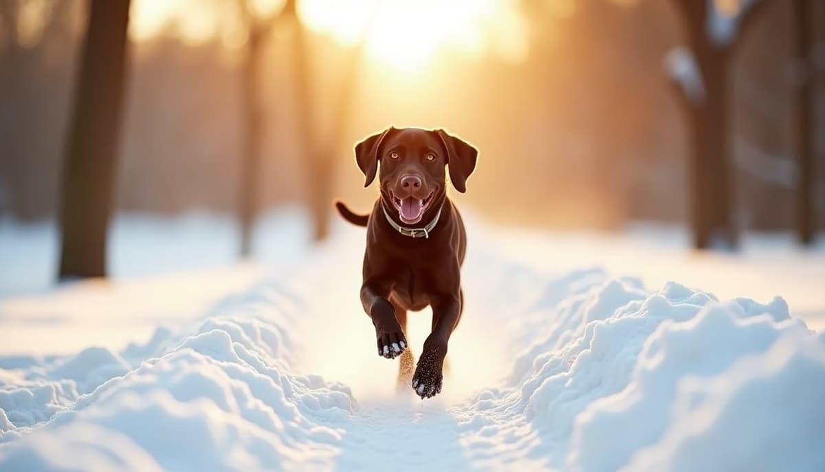 A dog on a walk — Dog Physical Therapy in San Jose, CA