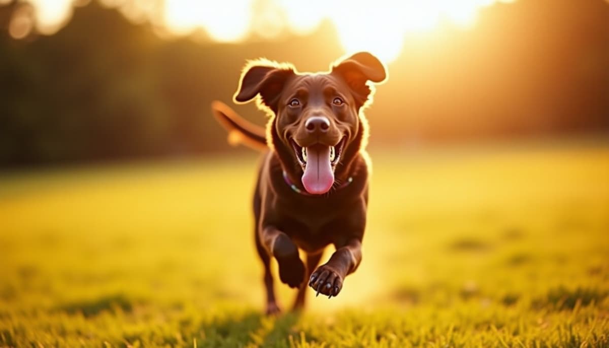 A dog on a walk — Dog Physical Therapy in Stockton, CA