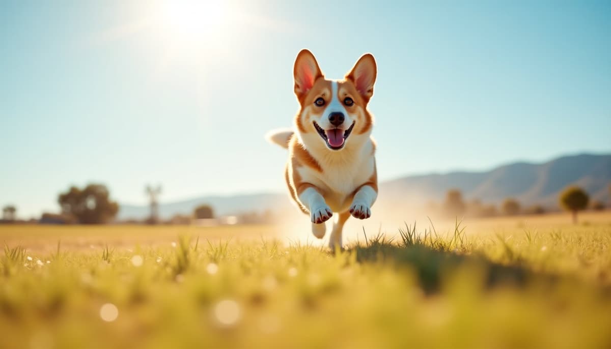 A dog on a walk — Dog Physical Therapy in Victorville, CA