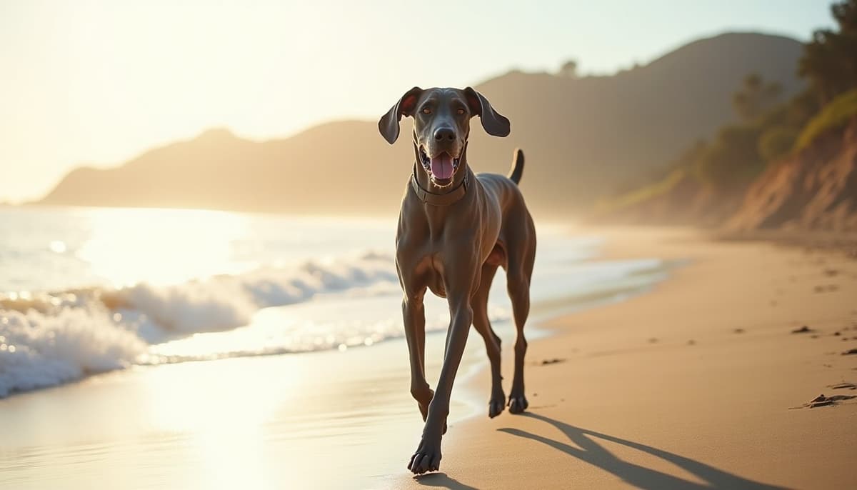 A dog on a walk — Dog Physical Therapy in West Covina, CA