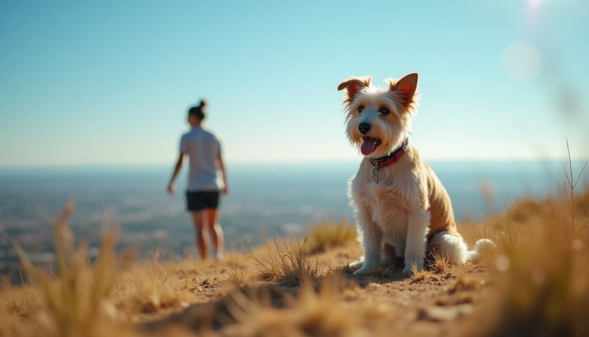 A dog on a walk — Dog Physical Therapy in Wichita, KS