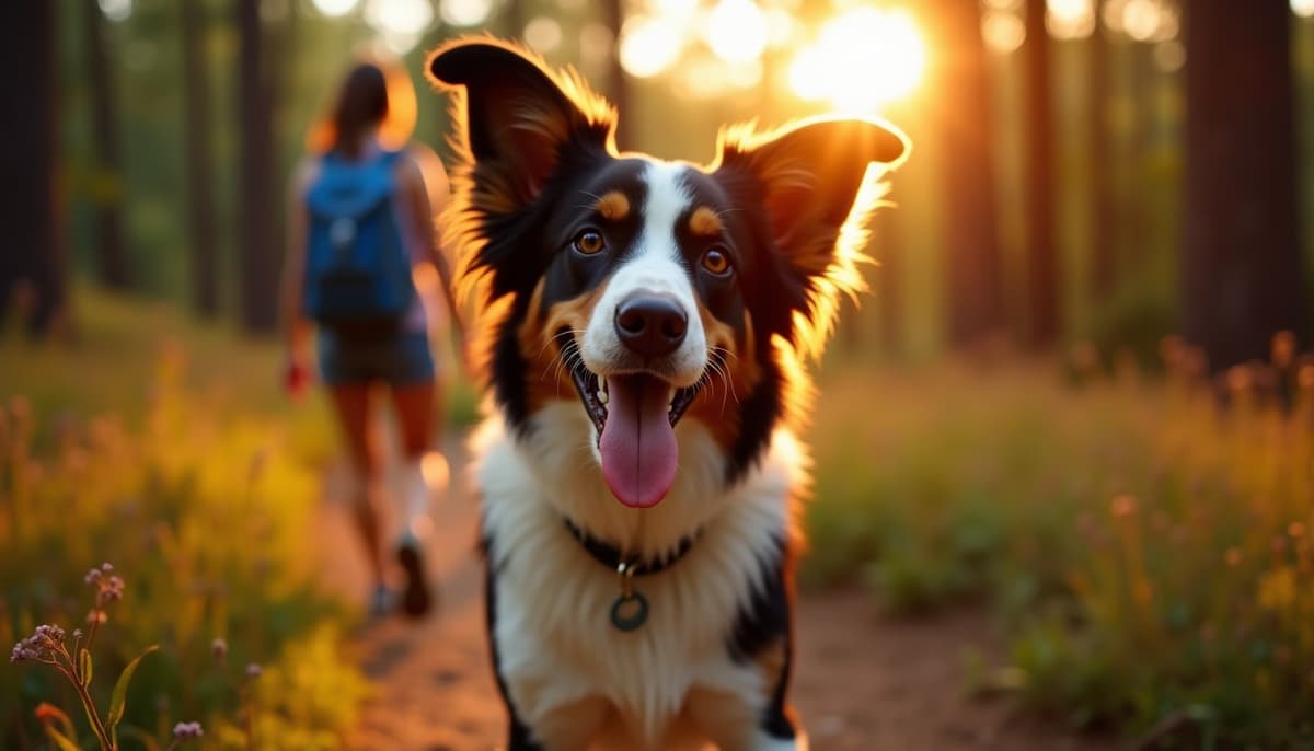 A dog on a walk — Dog Stem Cell Therapy Cost in Antioch, CA
