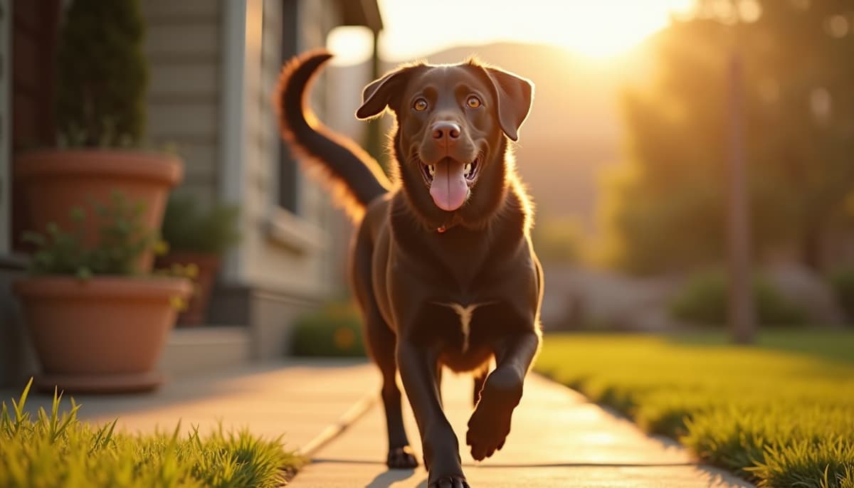 A dog on a walk — Dog Stem Cell Therapy Cost in Colorado Springs, CO