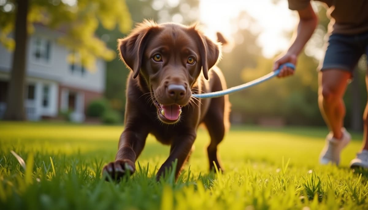 A dog on a walk — Dog Stem Cell Therapy Cost in Concord, NH