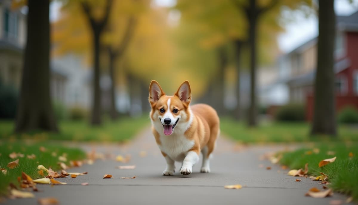 A dog on a walk — Dog Stem Cell Therapy Cost in Davenport, IA