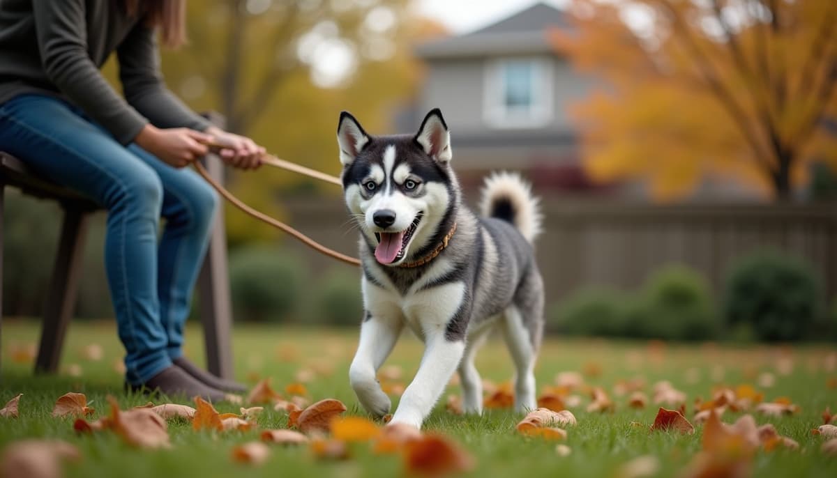 A dog on a walk — Dog Stem Cell Therapy Cost in Dayton, OH