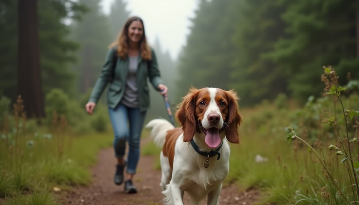 A dog on a walk — Dog Stem Cell Therapy Cost in Elizabeth, NJ
