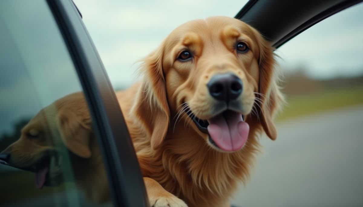 A dog on a walk — Dog Stem Cell Therapy Cost in Evansville, IN