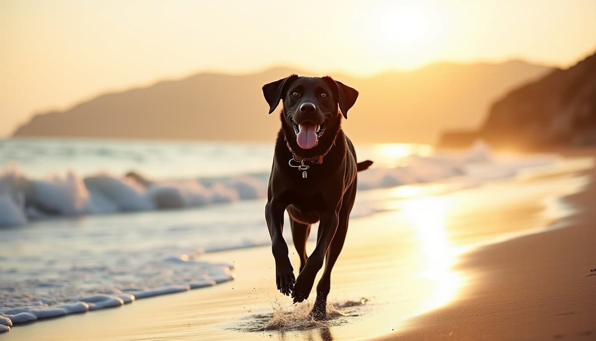 A dog on a walk — Dog Stem Cell Therapy Cost in Fontana, CA