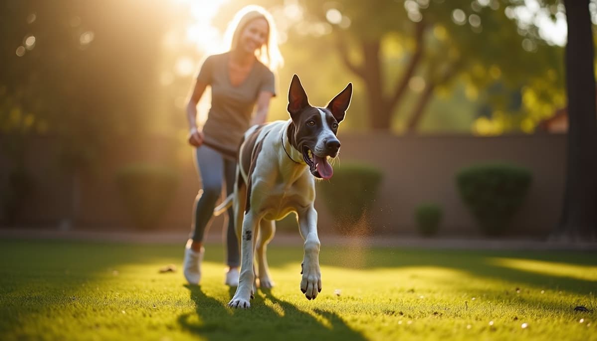 A dog on a walk — Dog Stem Cell Therapy Cost in Gilbert AZ