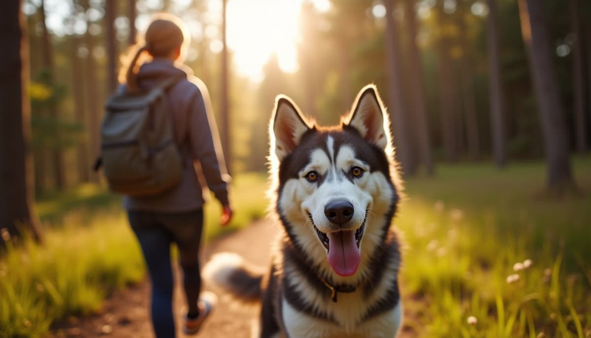 A dog on a walk — Dog Stem Cell Therapy Cost in Grand Rapids, MI