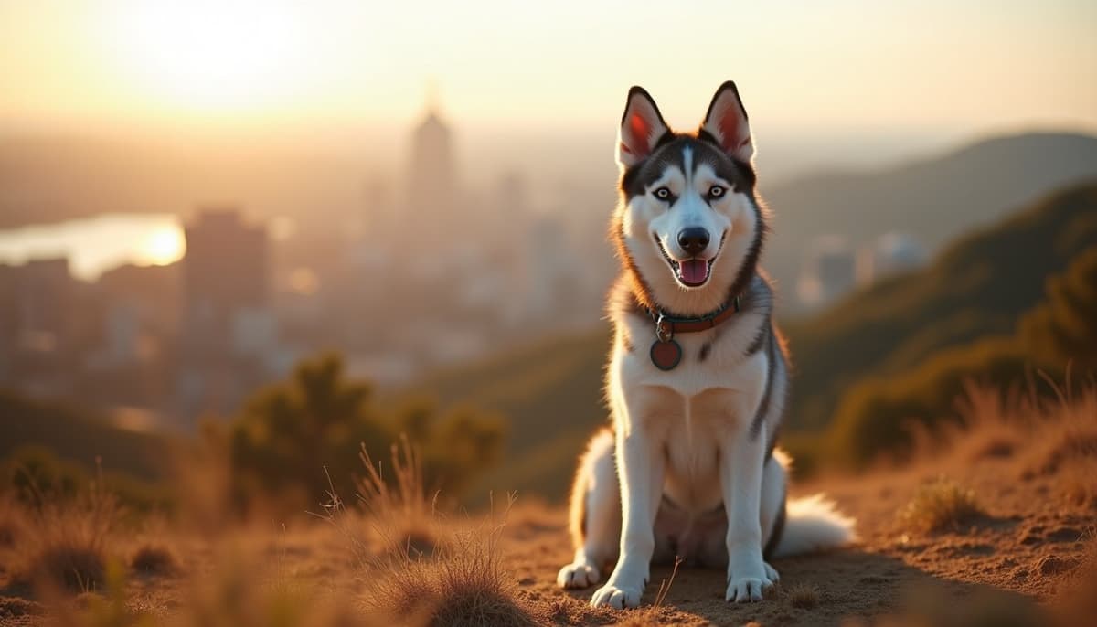 A dog on a walk — Dog Stem Cell Therapy Cost in Jersey City, NJ